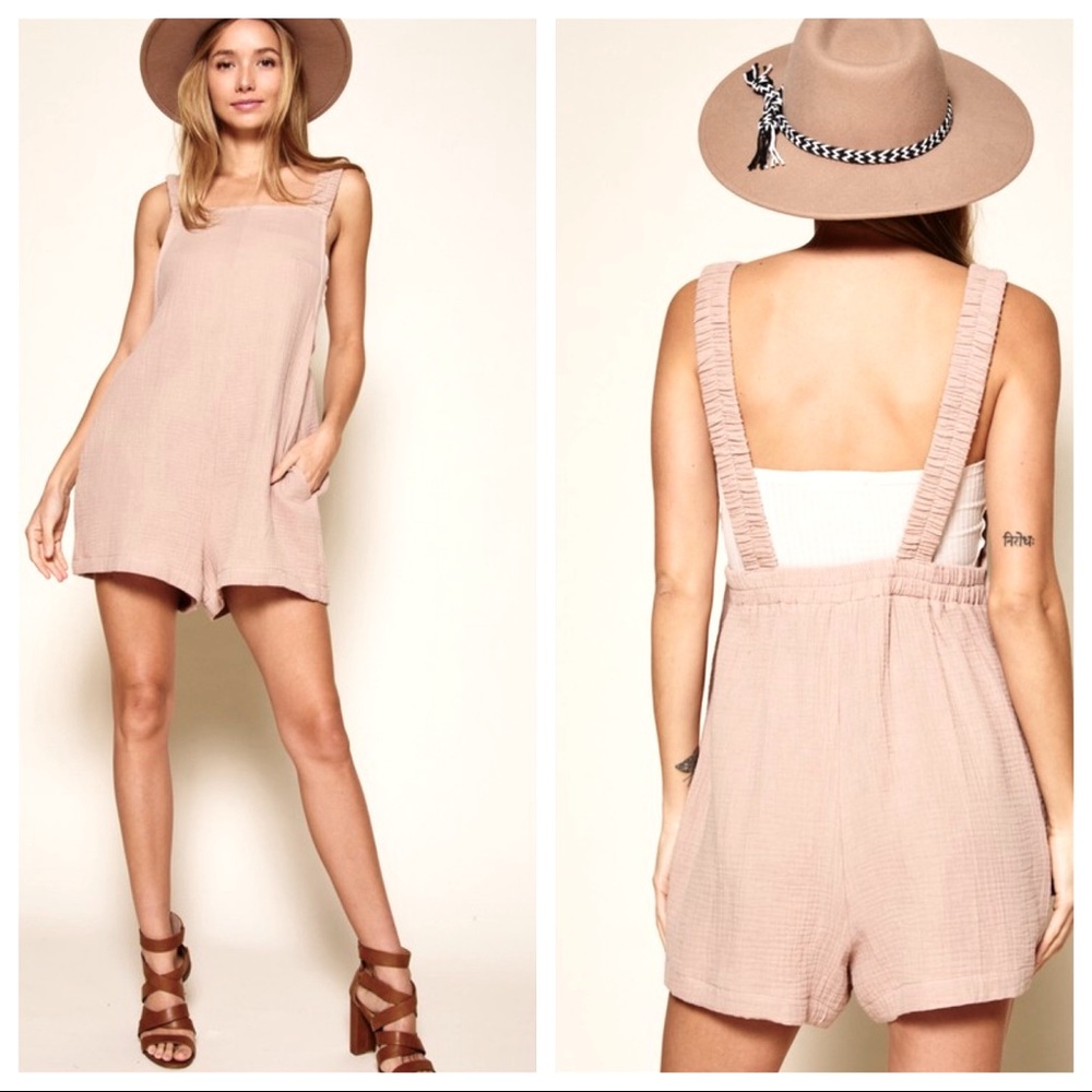 Klara Sleeveless 100% cotton Nightingale Romper - Picture 2 of 3